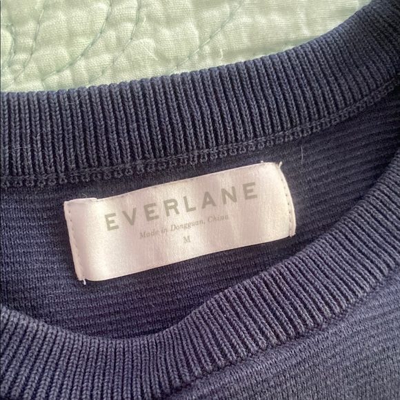 Everlane Blue Crewneck Sweater with Classic Design - Picture 2 of 4